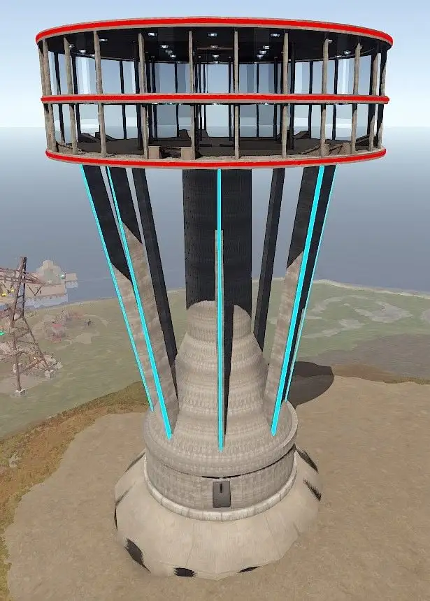 Torre circular personalizada de Rustalia